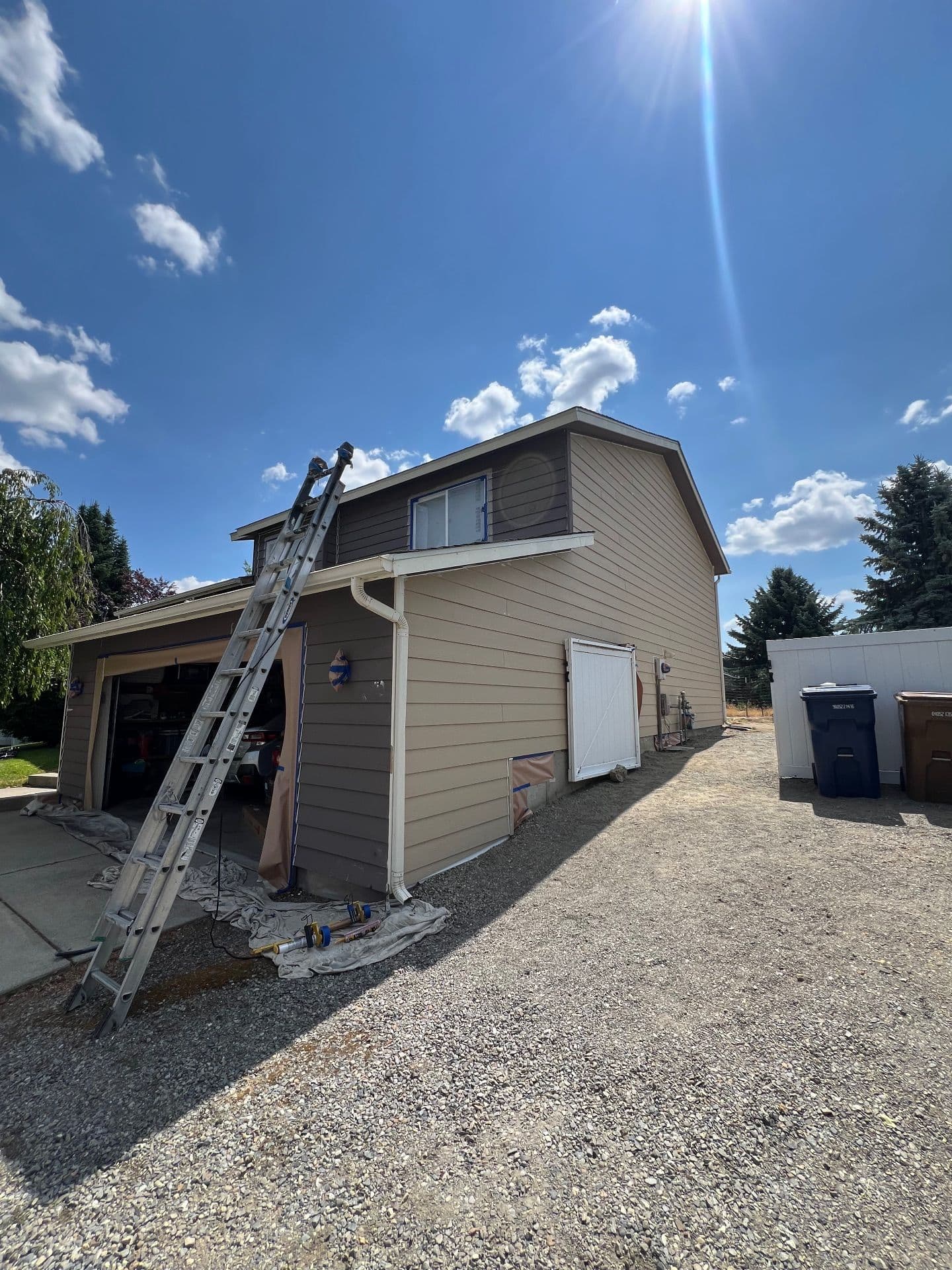 Stunning Exterior Transformation with Dark Gray Finish image